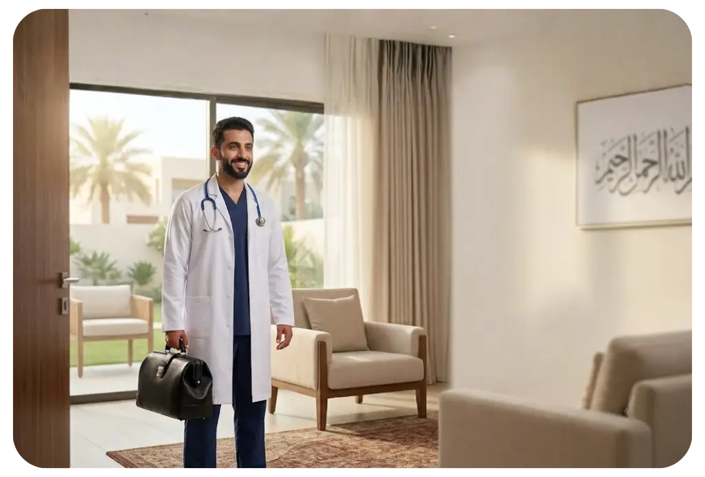 حجز زيارة الطبيب المنزلي في الرياض