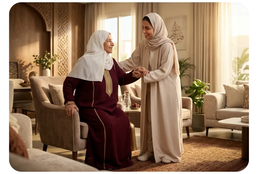 مقدم رعاية منزلية (Caregiver) لكبار السن بالرياض ورعاية الأطفال