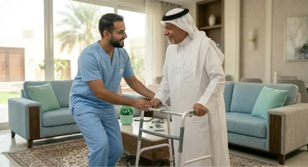 Home-based physiotherapy specialist in Riyadh