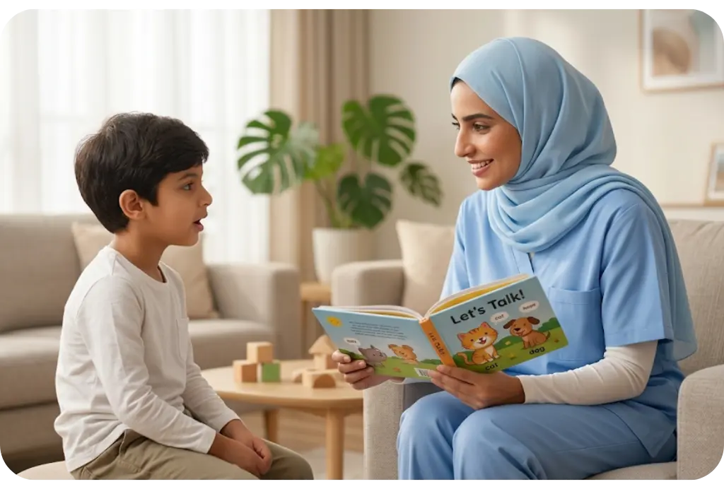 Home-based speech therapy sessions in Riyadh