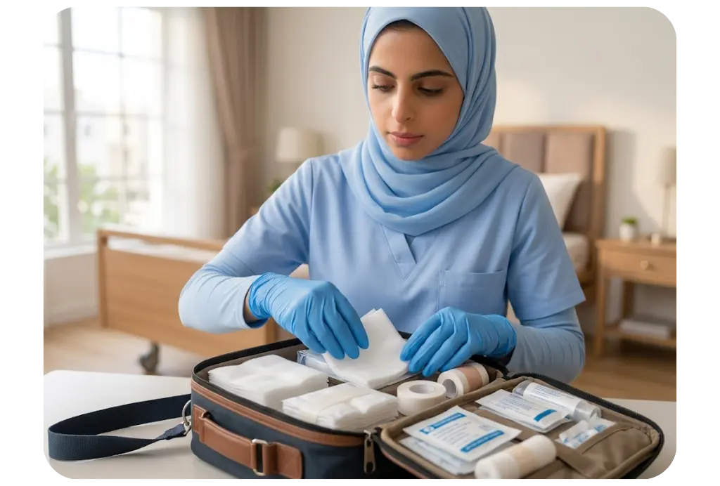 تمريض منزلي العناية بالجروح والثغرات