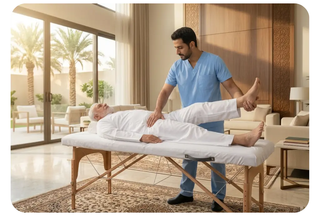 أخصائي تاهيل منزلي بعد جراحات العمود الفقري والديسك في الرياض