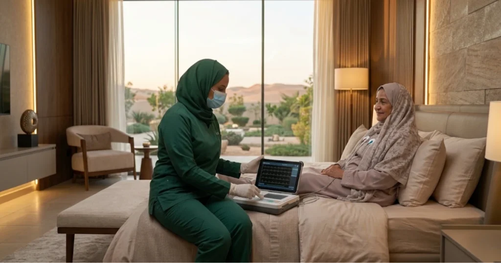 تخطيط وإيكو القلب بالمنزل: التشخيص المبكر لحماية كبار السن من الجلطات