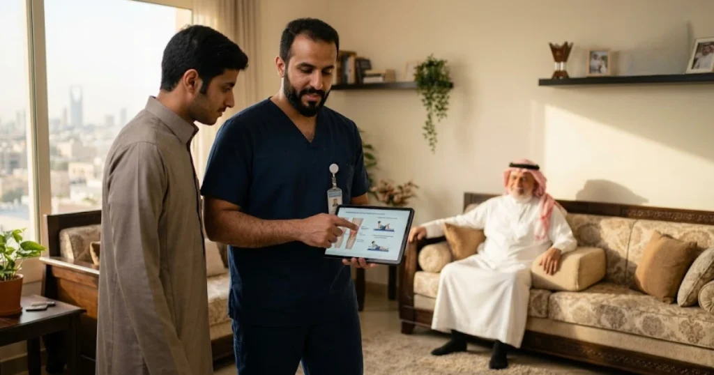مساعدة اخصائي العلاج الطبيعي لتخطي متلازمة الخوف من السقوط