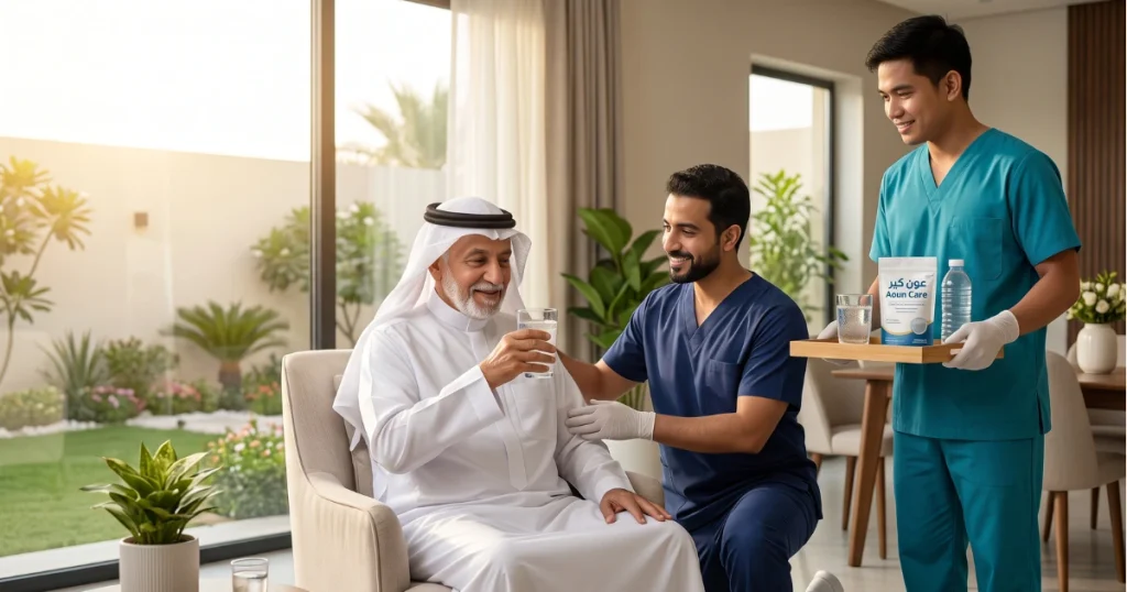 تكامل الرعاية المنزلية الطبية لدعم مريض الجلطة