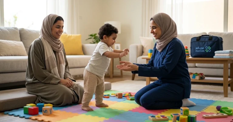 العلاج الطبيعي للأطفال لمعالجة تأخر النمو الحركي